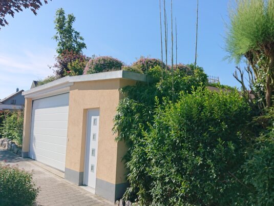 Professionelle Planung intensiver Gründächer mit vielfältiger Vegetation, begehbaren Bereichen und stabilem Schichtaufbau für ökologische und architektonische Mehrwerte.